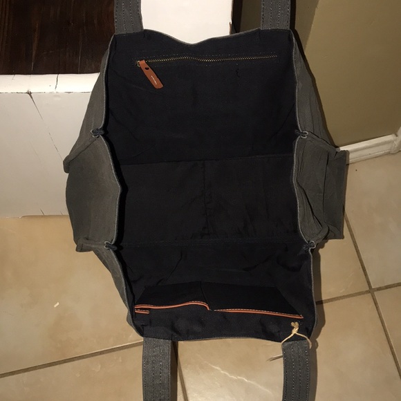 Le Papillon-Dragonfly tote-vintage dark gray white dragonfly, print NWT LAST 1!! - Picture 7 of 10